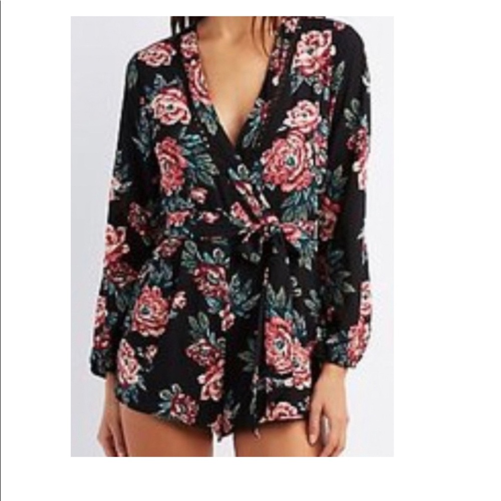 Charlotte Russe Floral Romper